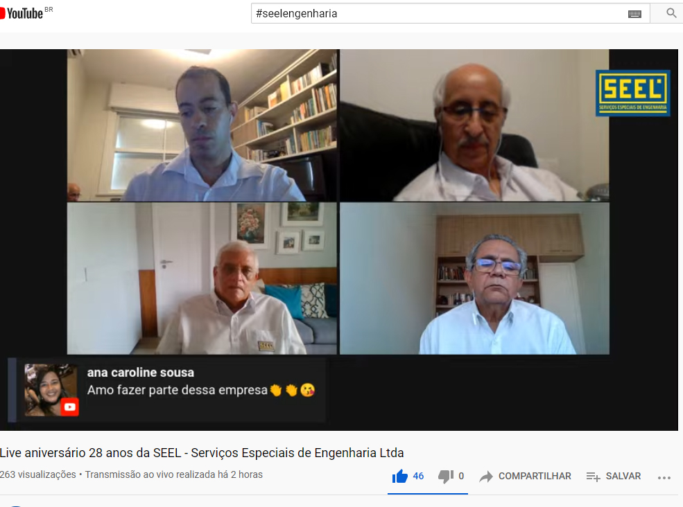 LIVE DOS 28 ANOS DE ANIVERSÁRIO DA SEEL – COM OS DIRETORES – 13 MARÇO-2021